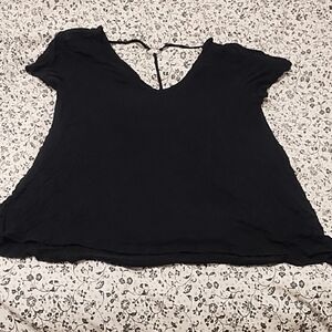 Hippie Rose Black Short Sleeve Tee